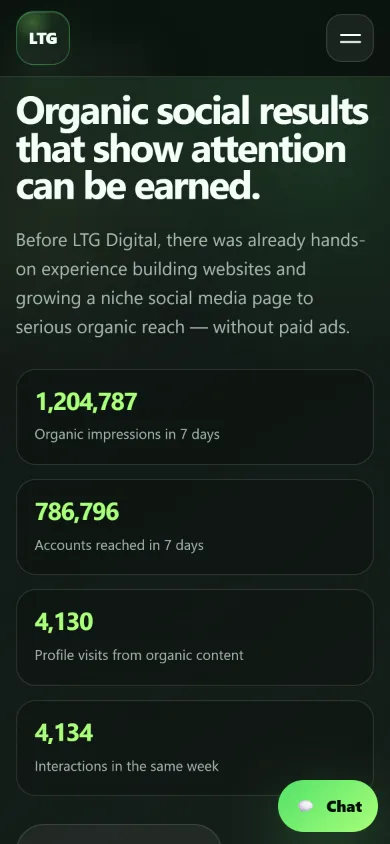 LTG Digital: Organic results on mobile