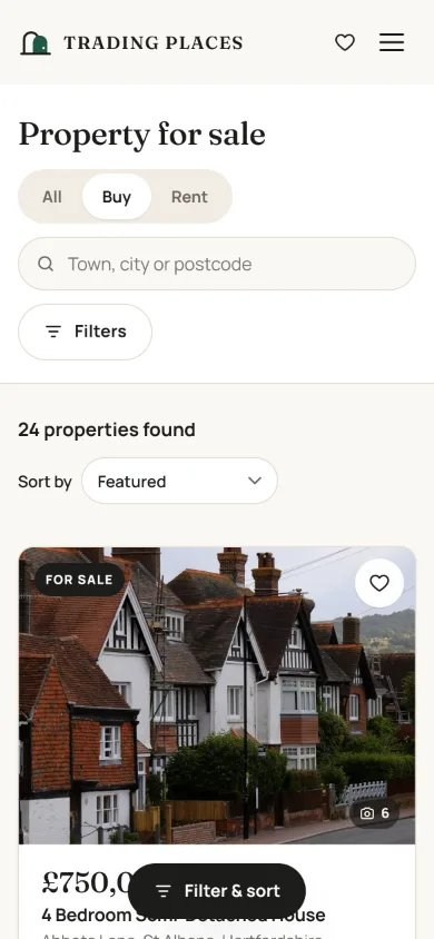 Trading Places: Property search on mobile