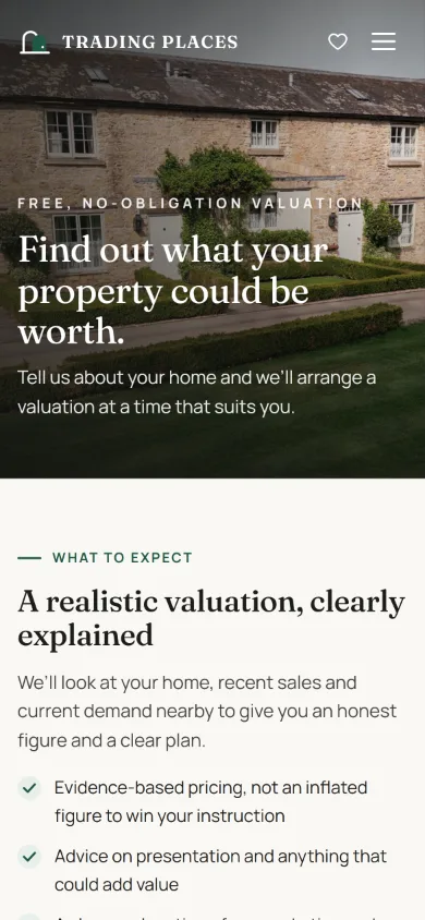 Trading Places: Valuation request
